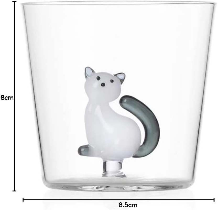 ICHENDORF Tumbler Cat White Cat with Smoke Tail 0935209007-CN