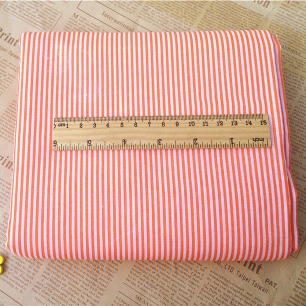 7Pcs Top Orange Cotton Craft Fabric Bundle Squares Patchwork,Diy Sewing Scrapbooking Quilting Floral Dot Pattern Craft and Hobby Fabric,Fabric Arts,Crafts and Sewing10" X 10" (25Cm X 25Cm)