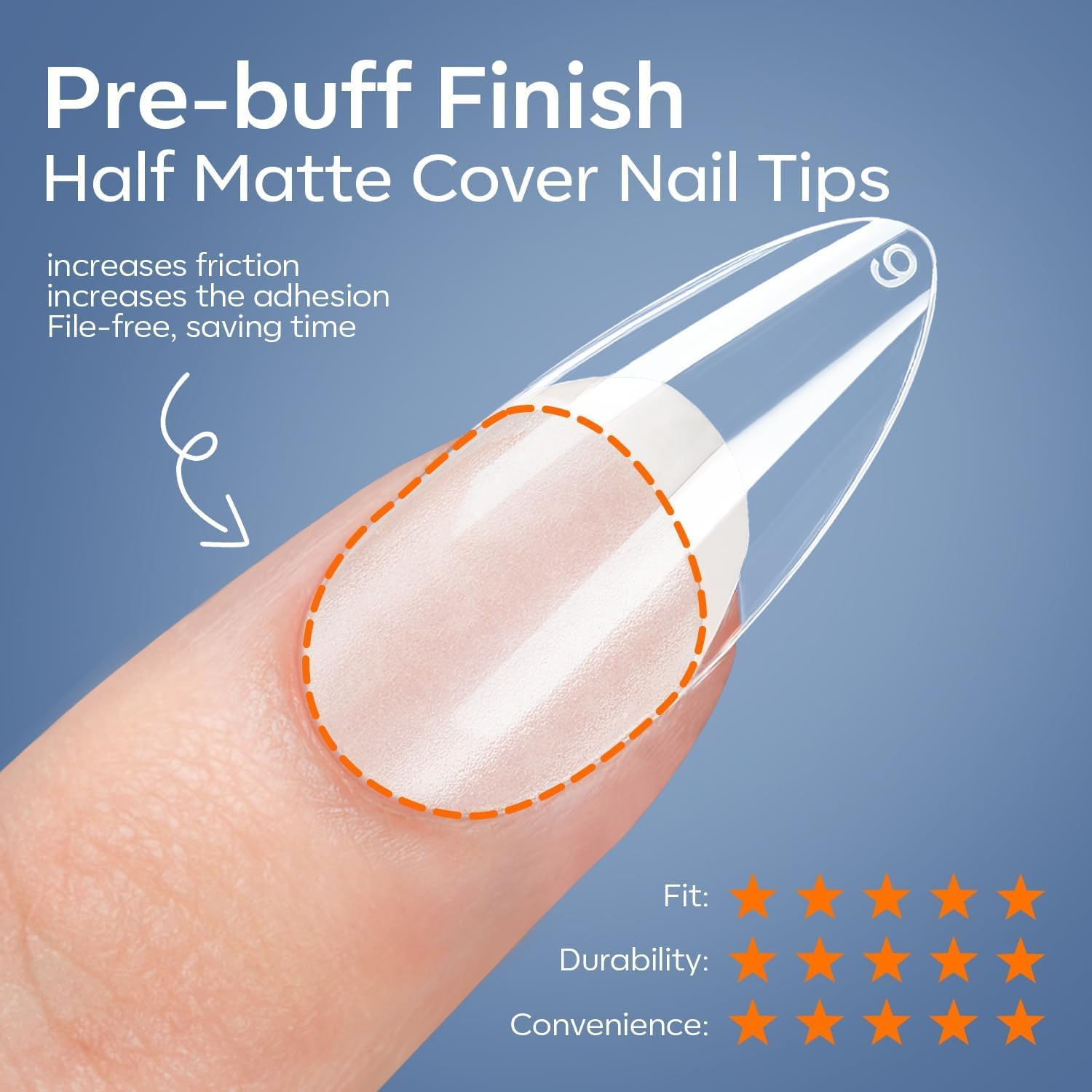 Modelones Gel X Nail Kit, Medium Almond Gel X Nail Tips, 9-In-One Nail Glue & Portable U V Nail Lamp, 216Pcs 12Sizes Press on Acrylic False Nails Tip Nails Art DIY Nail Extension for Women - Medium Almond image number 2