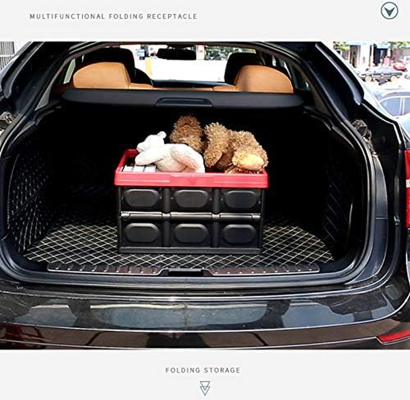 Clever Durable Collapsible Folding Stackable Plastic Crates Storage Container Basket Bins Box with Lids for Outdoor Picnic Camping Cooking Grocery Shopping (Small, Black) image number 5