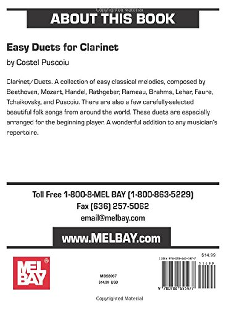 Easy Duets for Clarinet image number 1