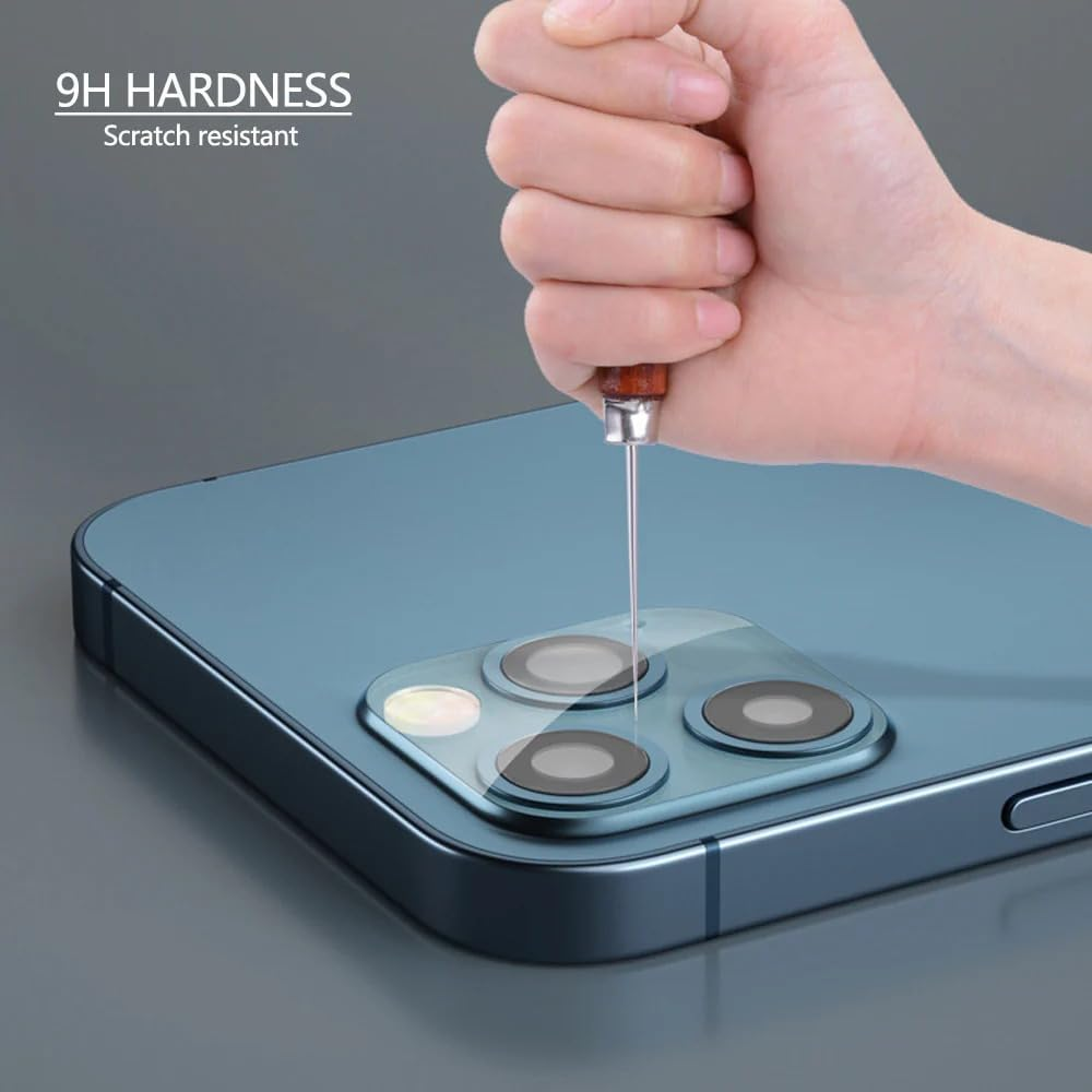 [2 Pack] Clear Camera Lens Tempered Glass Screen Protector Cover, JR Joyreap 9H Ultra-Thin Transparent Camera Lens Protective Tempered Glass Protector Film for Iphone 13 12 11 Mini Pro Promax (For Iphone 13) image number 1