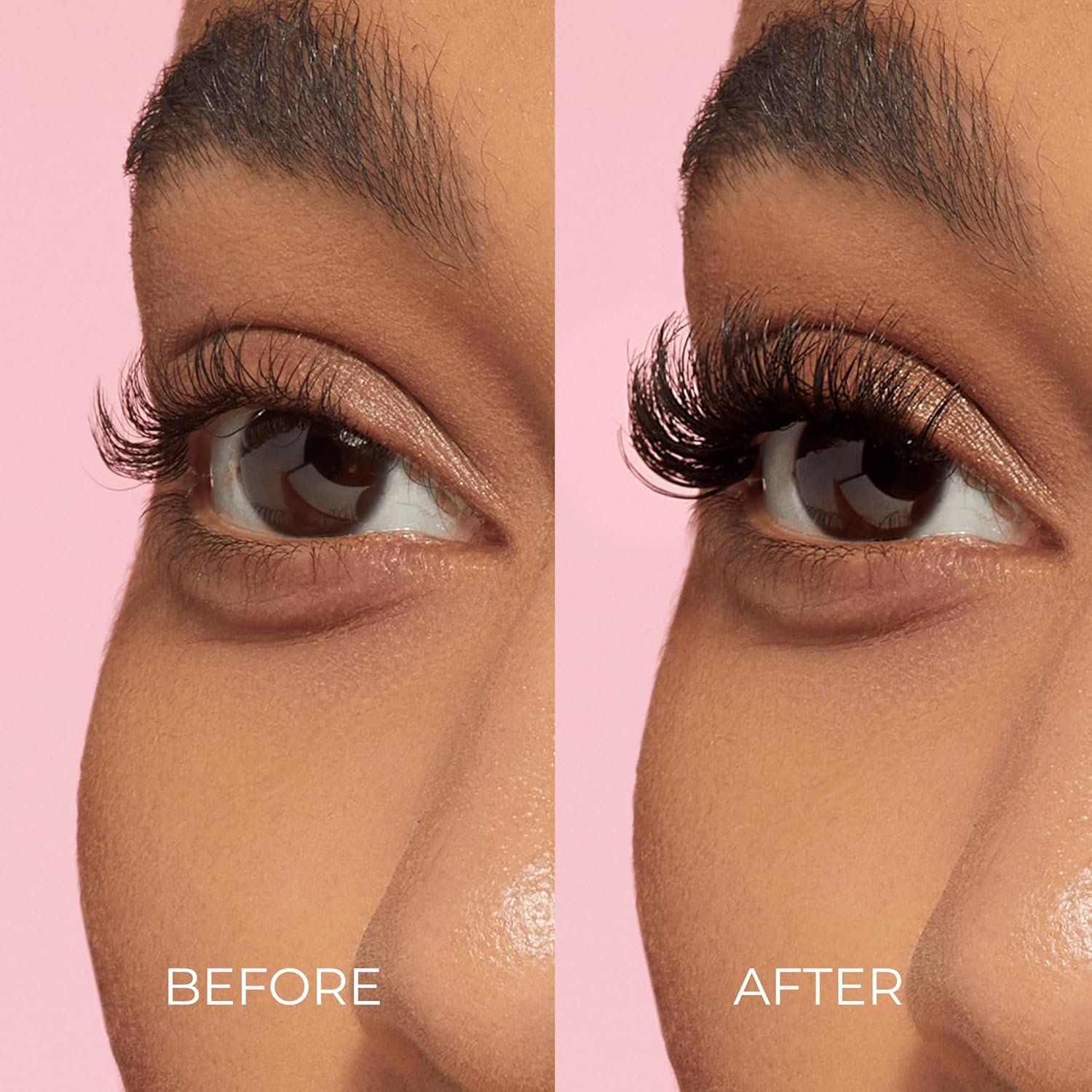 KISS Impress Falsies Press on Self Adhesive Eyelashes, 12Mm-14Mm Natural Volume Press on Lashes, Black, No Glue Needed, Invisible Band, 12 Lash Clusters - Airy image number 2