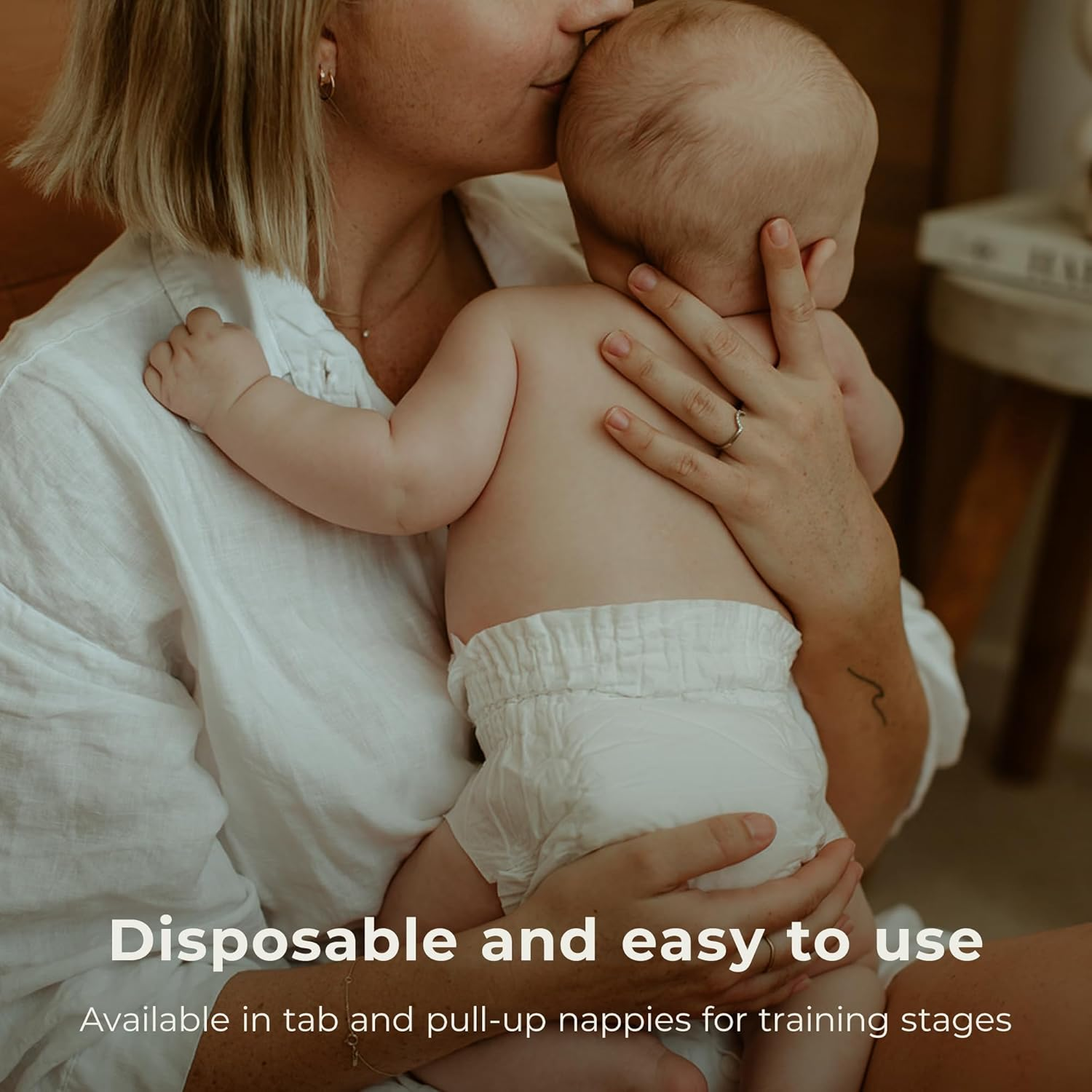 Ecoriginals - 30 Eco Newborn Nappies - Baby Nappies Size 0 with 100% Plant-Based Layers, Disposable & Hypoallergenic Baby Essentials for Newborn - Secure Fit Newborn Nappy (<4.5Kg), 1 Pack image number 2