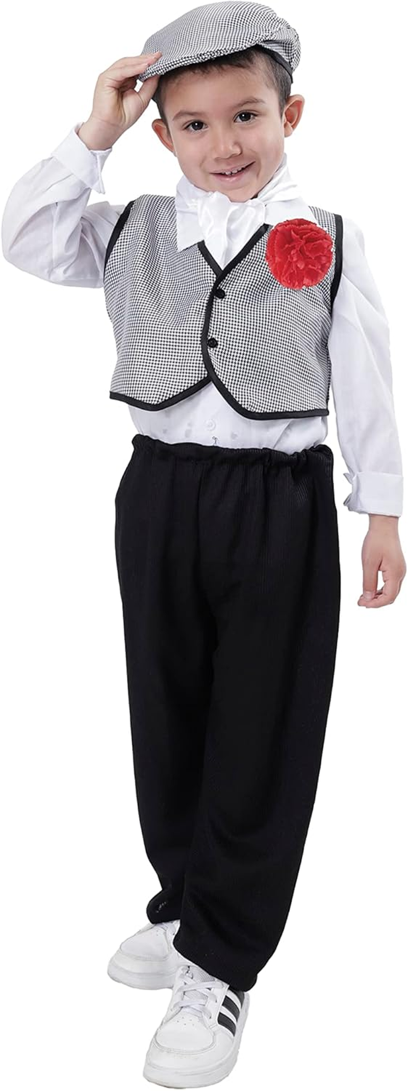 Flamenca Flower Chulapa Accessories Flamenca Girls Flowers Flamenca Women for April Flamingo Sevillana Chulapa and Dance (Pack of 6, Red White) image number 5