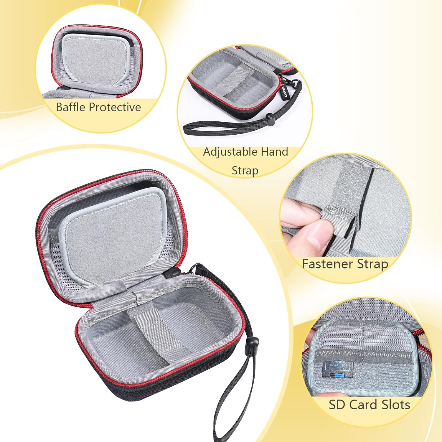 RLSOCO Case for Kodak PIXPRO FZ55/FZ45/FZ53/FZ43/FZ41 Digital Camera, Travel Carrying Case, Drop Protection and Water Resistant (Case Only) image number 4