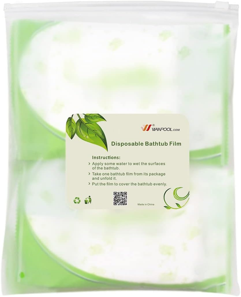 Bathtub Lining Bag WANPOOL Disposable Individual Bathtub Bag Film for Traveling/Hotel/Household/Salon (86 * 47 Inch) - 8 Pieces image number 3
