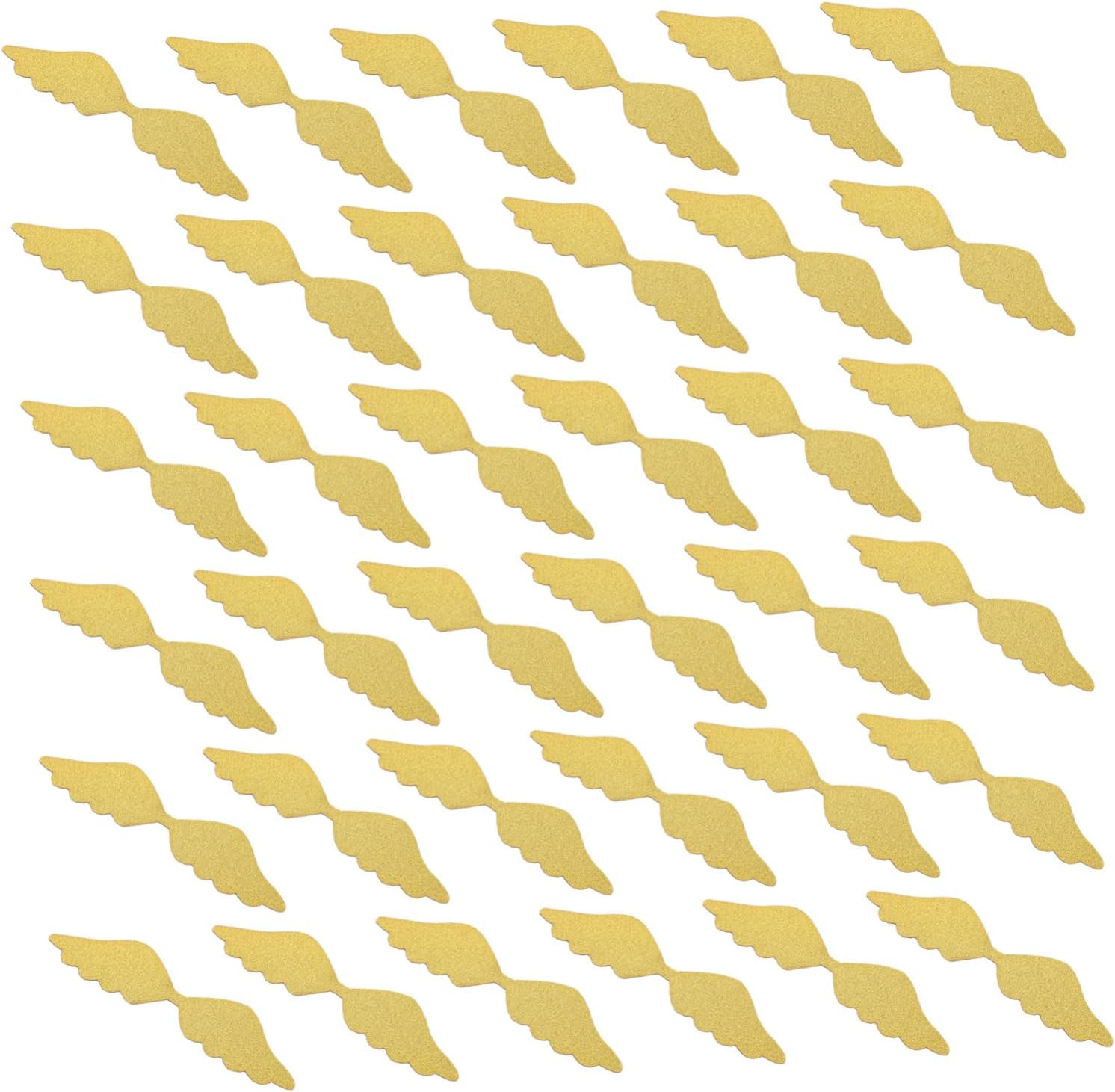 Amosfun 50Pcs Golden Shape Cake Toppers Party Cake Decor for Birthdays Weddings and Celebrations Eye-Catching Design for and Desserts for Home Baking and Events image number 3