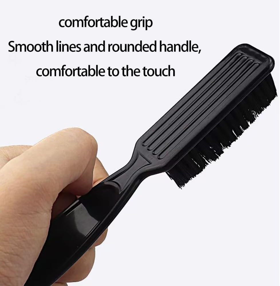3 Pieces Hairdressing Cleaning Brush Barber Blade Cleaning Brush Tool for Hair Clippers Black image number 5