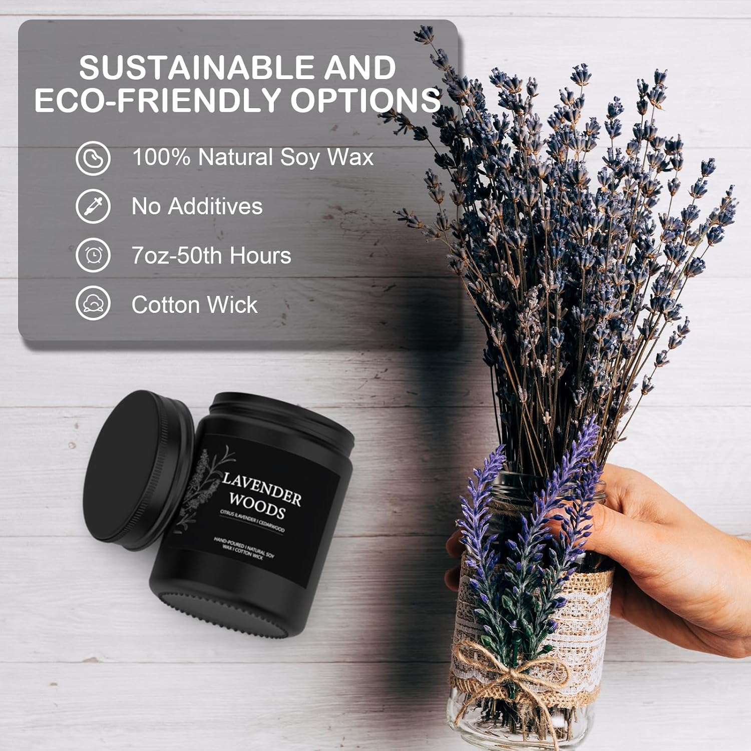 Scented Candle Gifts for Men 200G Soy Candles Relaxation, Aromatherapy, Home Decor & Gifts for Women Birthday, Valentine, Christmas, Anniversary Aromatherapy Present image number 3