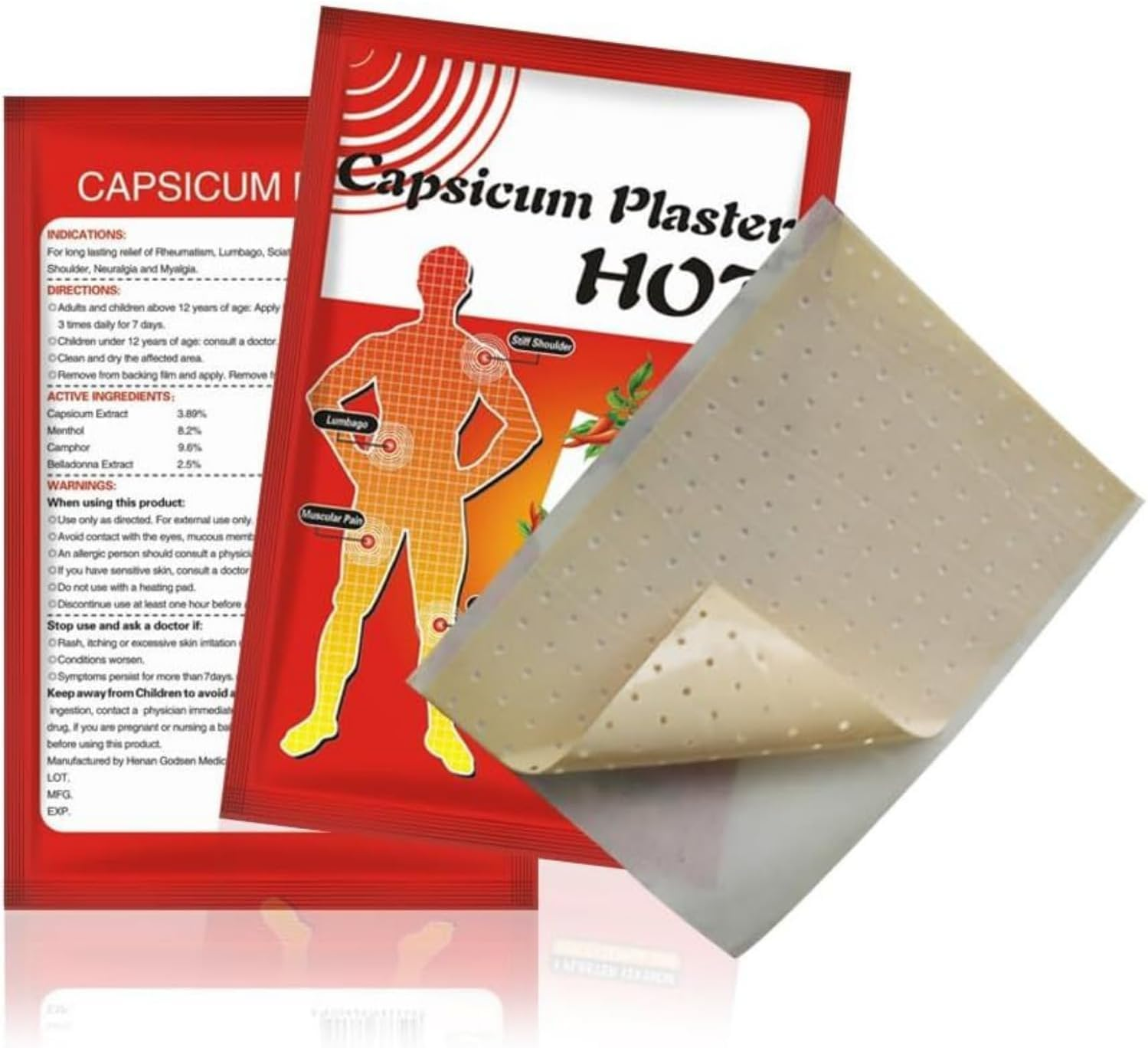 Capsicum Plaster Hot Patch Pain Relieving Large image number 6