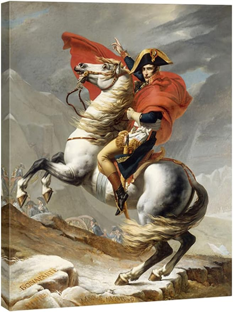 Wieco Art Napoleon Crossing the Alps of Jacques-Louis David Oil Paintings Reproduction Abstract HD Prints Wall Decor Classic Artwork for Home & Office Decoration JLDAVID-0001-3040 image number 6