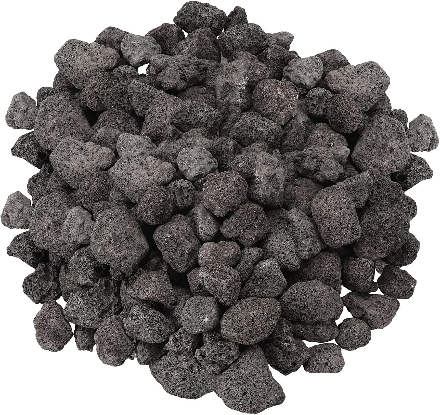 10 Pounds Red Lava Rocks for Fire Pits, Fireplaces, Perfect for Gas Log Sets, Gas Grills, Landscape Design, Suitable for Both Indoor and Outdoor Applications (1.2"-2")