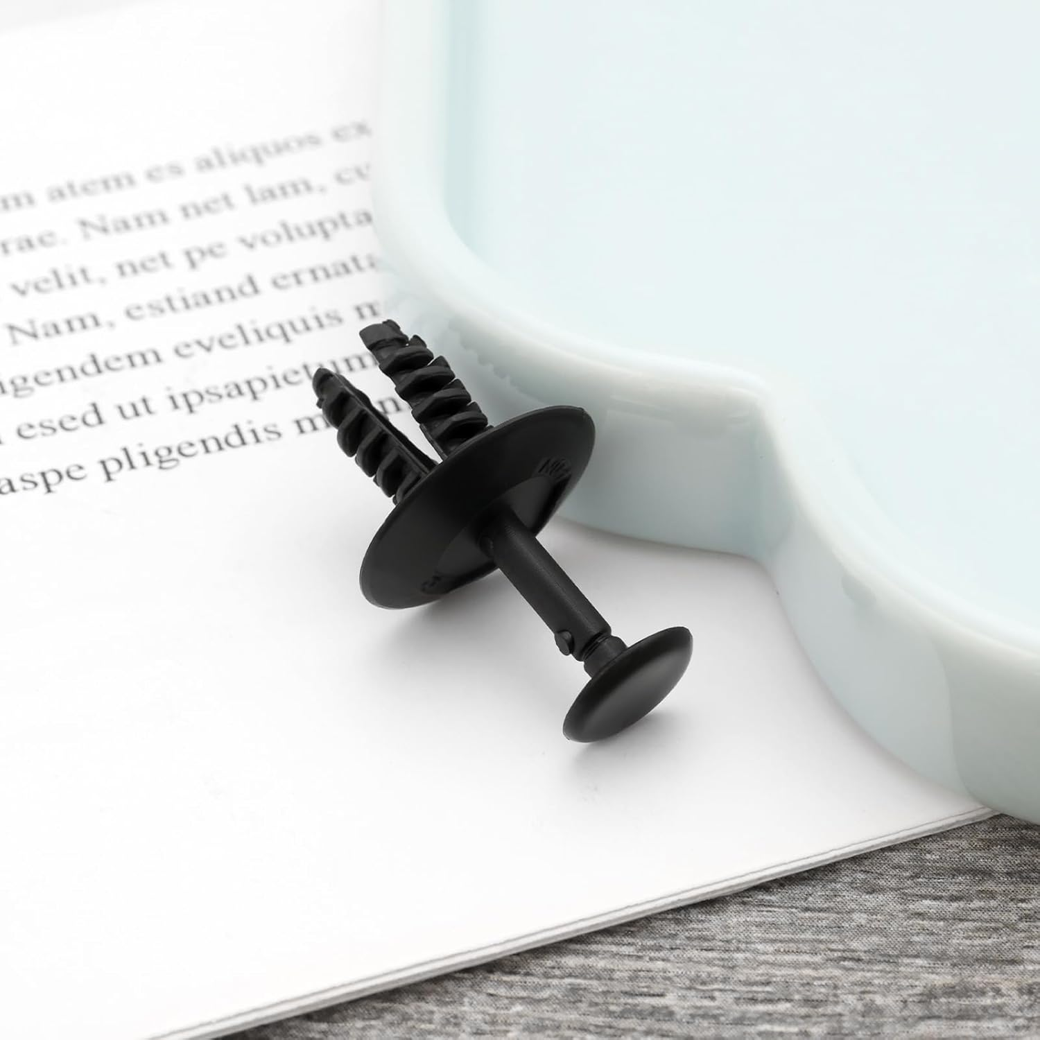 Ecsing Pack of 20 Car Slam Panel Clips Front Grille Clips Replacement Part N91158501 Internal Trims Clips Compatible with VW Transporter T5 T6(Some) image number 2