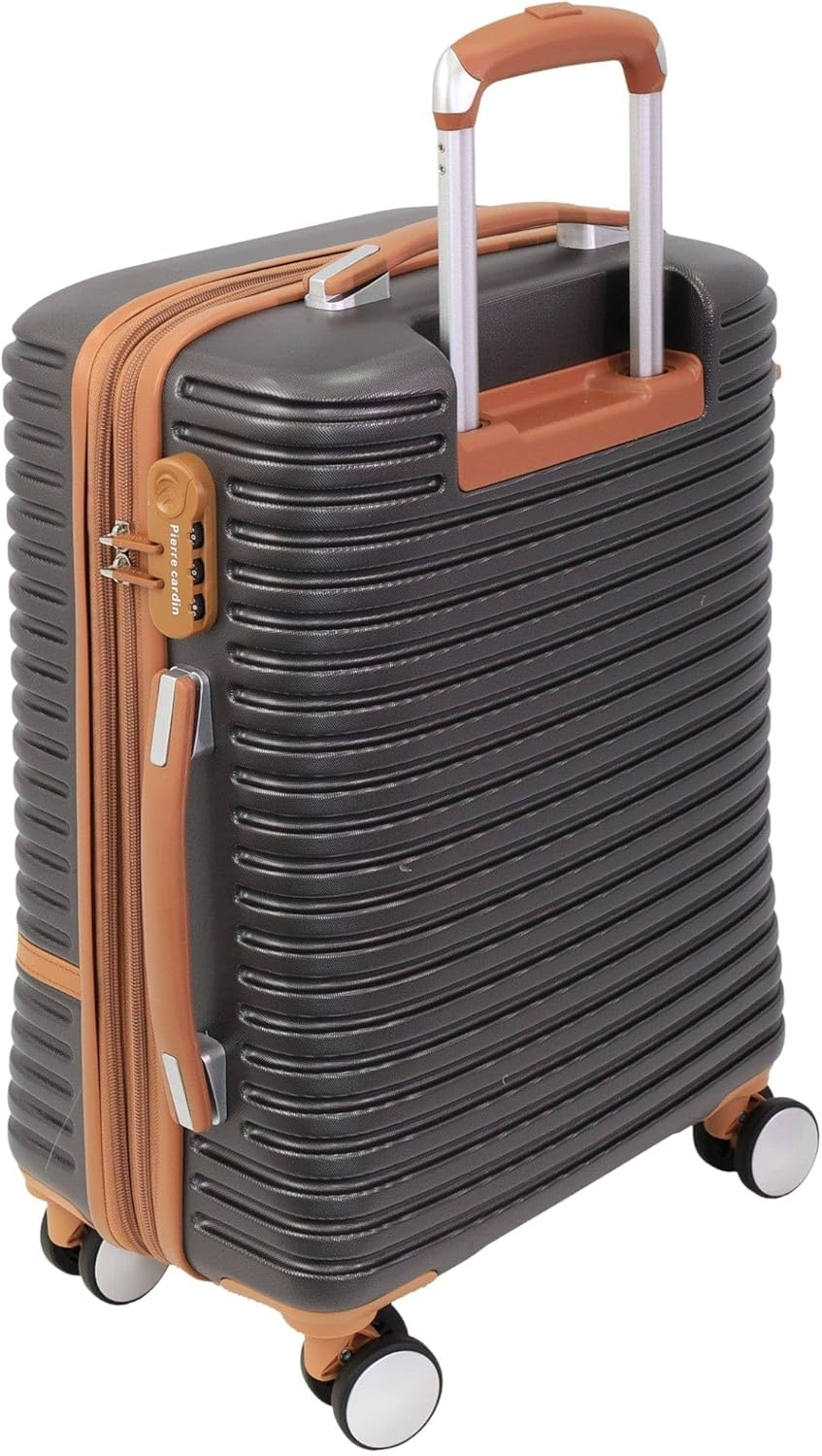 Pierre Cardin 54Cm Cabin Hard Shell Suitcase in Charcoal image number 6