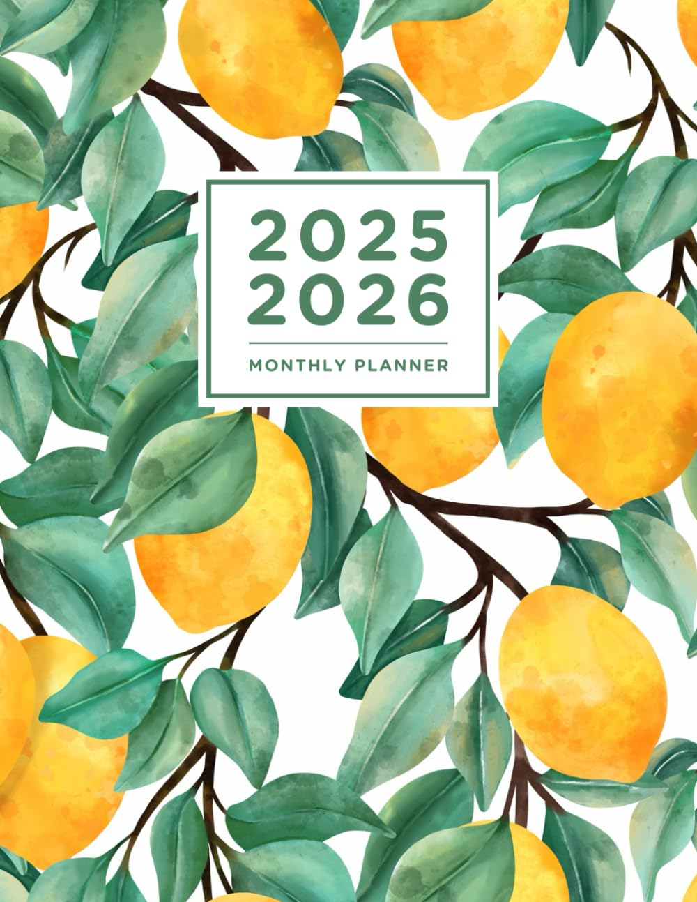 2025-2026 Monthly Planner: with Holidays and Inspirational Quotes, Large Two-Year Calendar with Monthly Overviews, Office Equipment and Supplies, Time ... Large Size 8.5X11 Inches, Glossy Cover