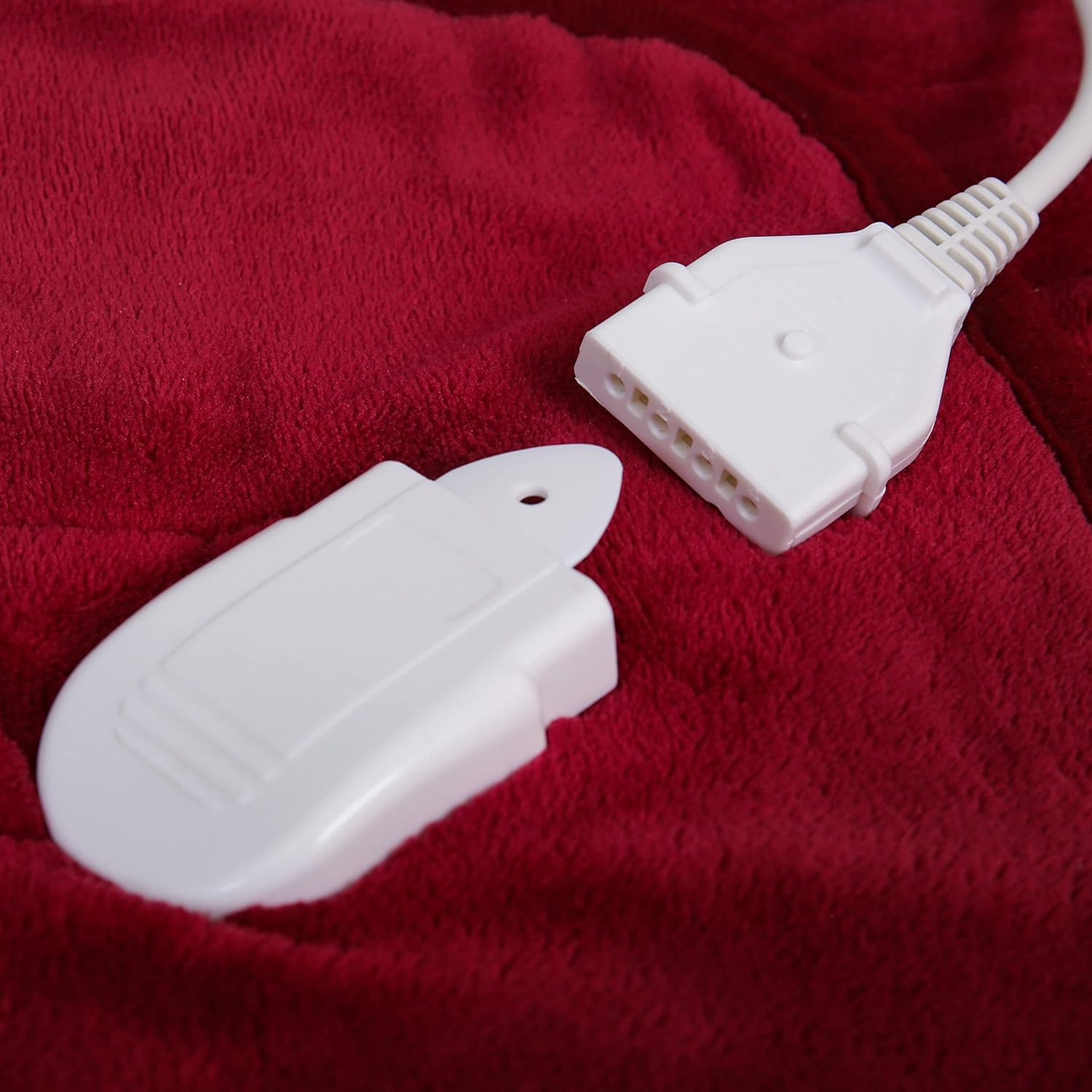 SOQ Electric Heated Throw Rug Snuggle Blanket 9 Smart Heat Settings Timer Control Washable Fleece Winter Snuggle Blanket T,160 X130Cm (Navy Blue)