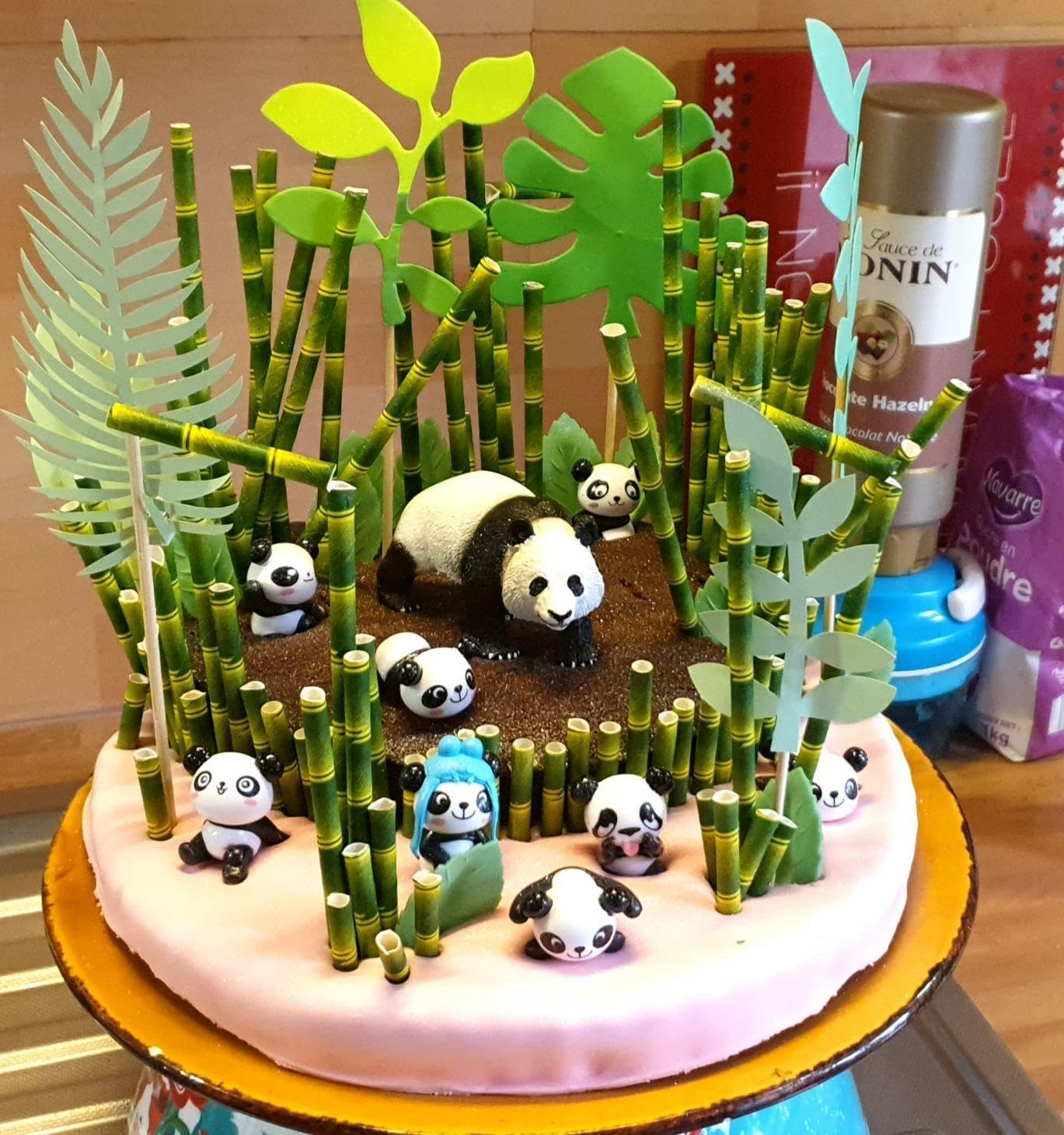 Jevenis Tropical Leaves Cake Topper for Wedding, Green Palm Leaf for Jungle Theme Birthday Party Decor, Safari Decor image number 6