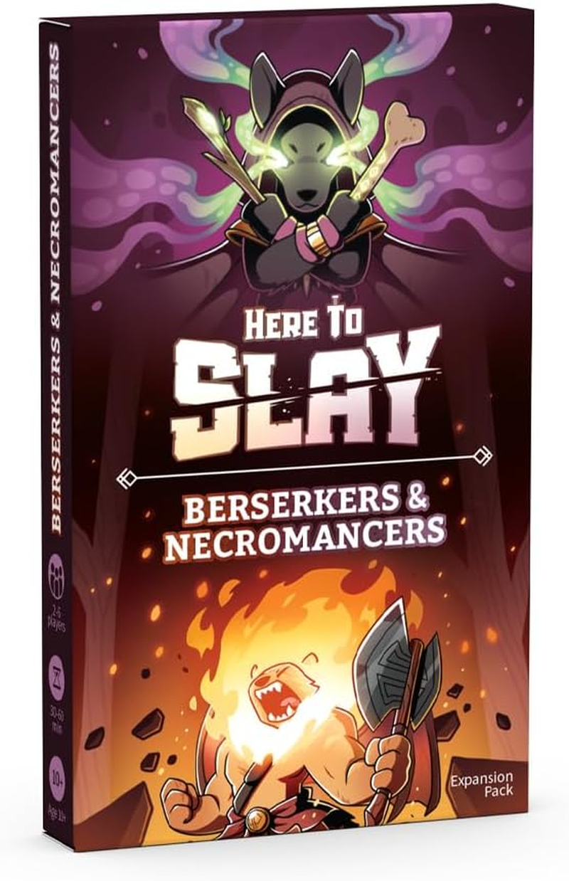 Teeturtle Here to Slay: Berserkers & Necromancers Expansion Pack - Designed to Be Added to Your Here to Slay Base Game, Black image number 2