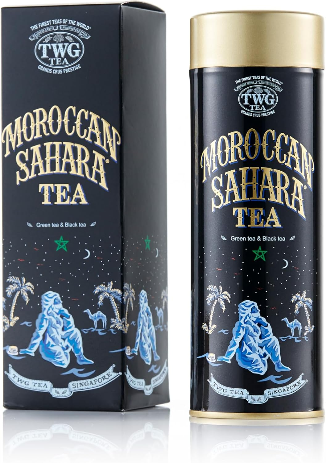 TWG Tea | Moroccan Sahara Tea | Green & Black Tea | Rose Petals, Nuts & Spices | Haute Couture Tin, 100G | Gift Set image number 4