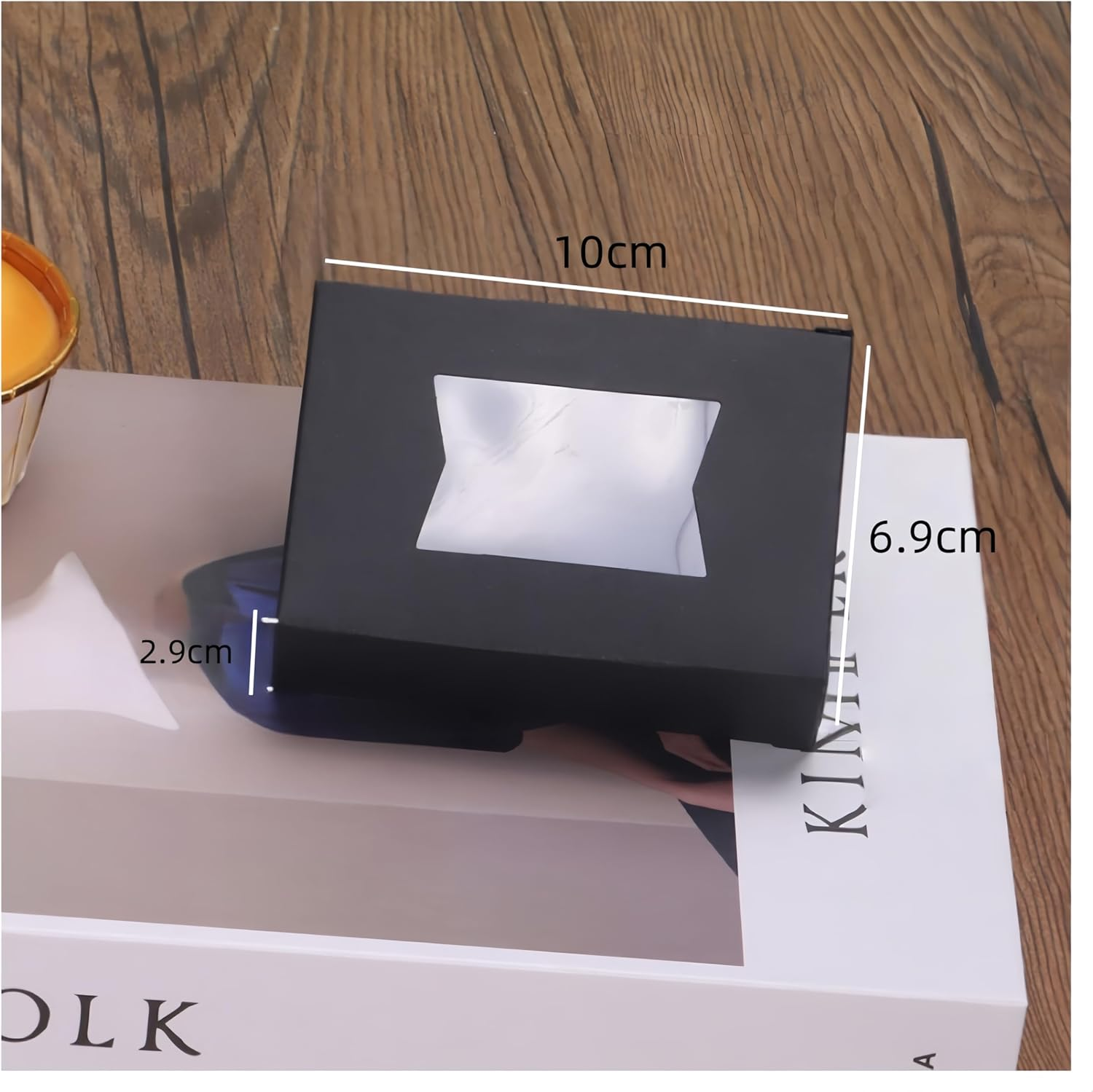 Cookie Boxes for Gift Giving, 40PCS Mini Kraft Paper Boxes, Soap Gift Box with Clear Windows,Small Bakery Box Present Treat DIY Essential Oil Candles for Candy,Chocolate,Wedding Party Favor(Black) image number 3