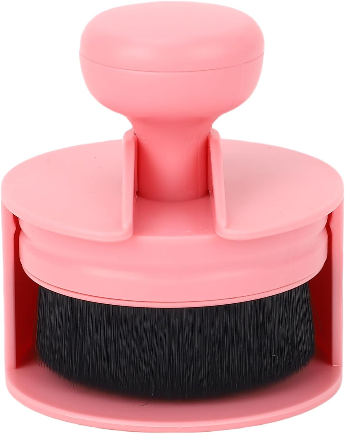 YUYTE Nail Dust Brush Professional Nail Art Dust Cleaning Fluffy Soft round Handle Flat Head with Soft Synthetic Fibres for Manicure Salon Home Use (Pink) image number 2