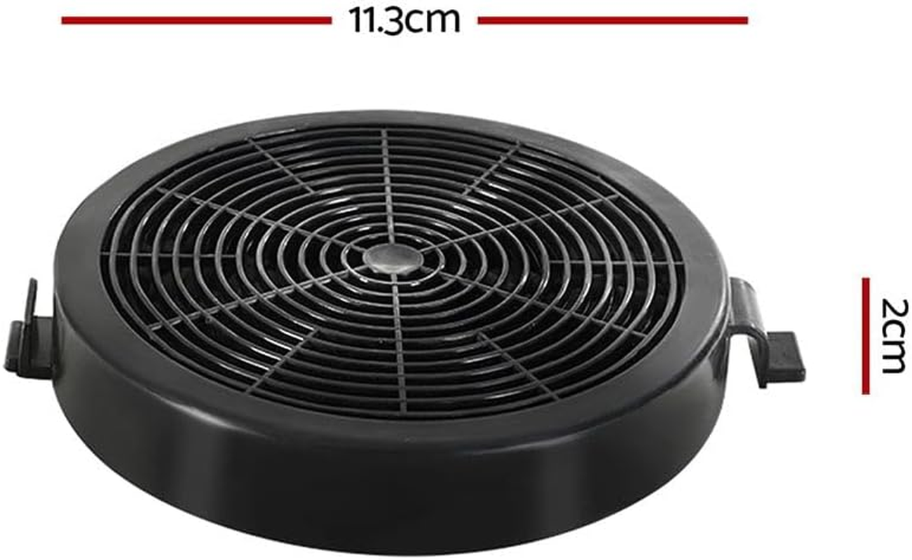 Devanti Activated Charcoal Carbon Filter Range Hood Filters, Pyramid Rangehood Replacement for Ductless Ventless Set of 2, Black Kitchen Cooker Accessories image number 1