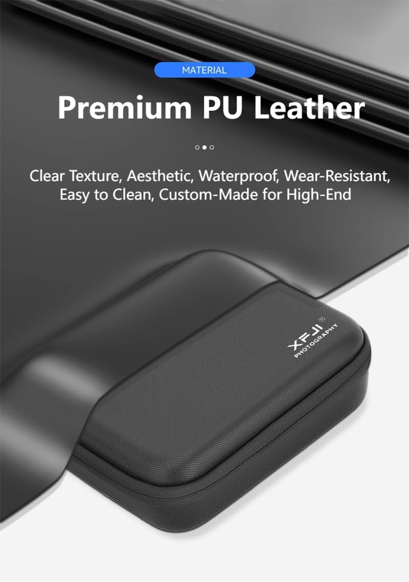 Cochanvie Waterproof PU Leather Case for DJI Osmo Nano - Portable Storage for MIC Mini Transmitter, 70Cm Invisible Selfie Stick & More Accessories image number 2