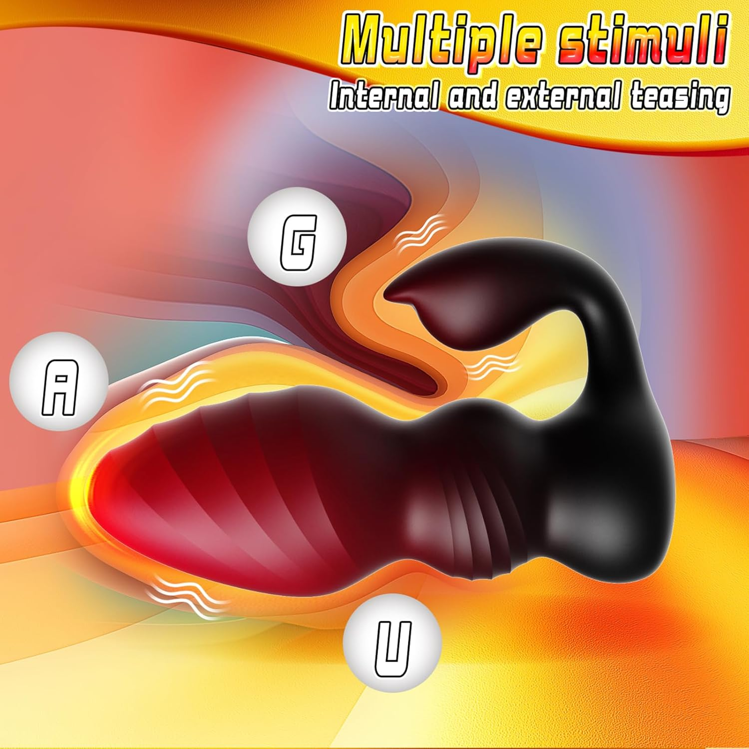 Vibrating Butt Plug Prostate Massager Sex Toys for Men - 2In1 Anal Plug Adult Toys with 7 Vibrating Mode & Remote Control, Skin Friendly Anal Dildo Male Sex Toy for Men Women Couples (3.7Inch)