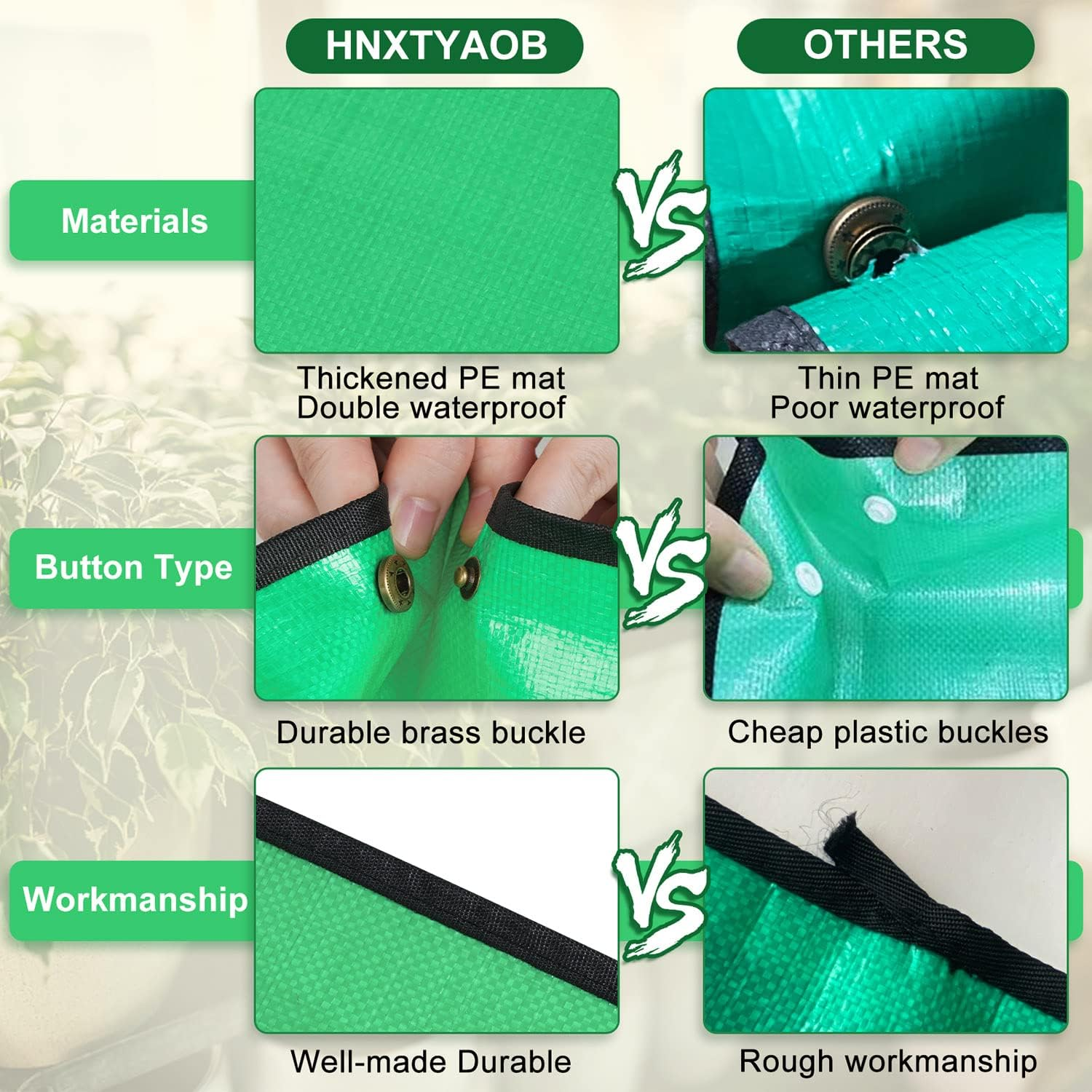 HNXTYAOB Repotting Mat for Indoor Plant Transplanting and Mess Control 27"X 27" Thickened Waterproof Potting Tray Foldable Succulent Potting Mat Portable Gardening Mat Garden Gifts for Women & Men image number 4