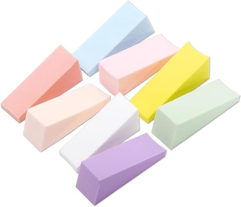 Flyanzebi Triangle Shape Make up Wedge Sponges, 48Pcs, Multicolor, Triangular, Sponge, Wet/Dry Use, Blending Makeup, Applying Foundation/Concealer image number 3