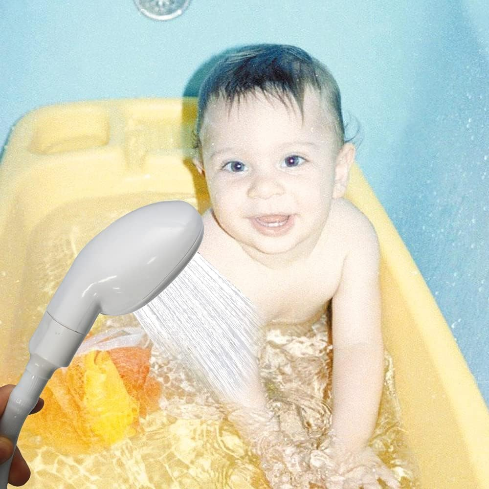 Shower Hose for Bath Taps, Flexible Handheld Shower Spray, Portable Shower Hose with Adjustable Nozzle, Compatible with Standard Faucets, Easy to Install Shower Head, Ermaoo image number 5