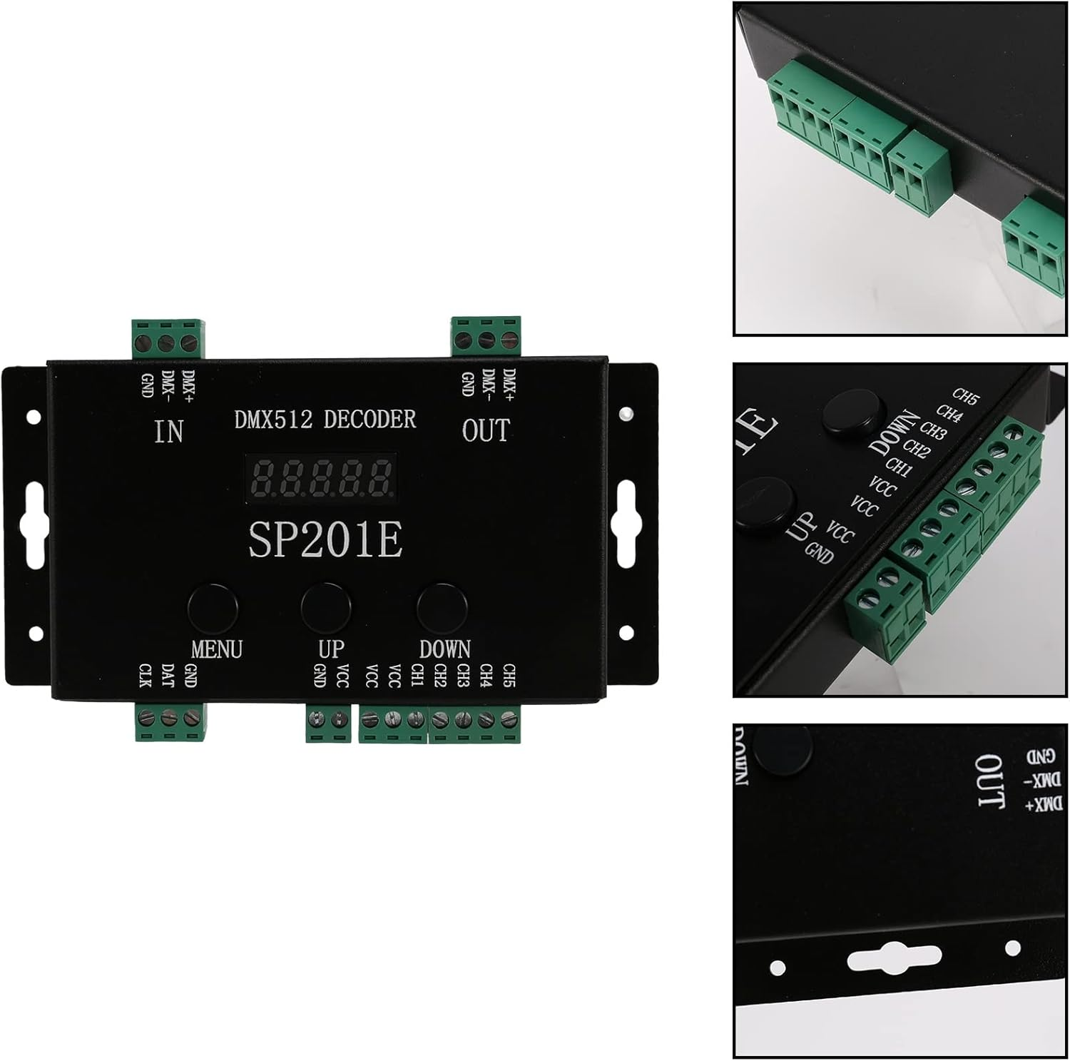 SP201E DMX512 WS2812B WS2811 DMX to SPI Controller Decoder,Support Multiple Ics image number 2