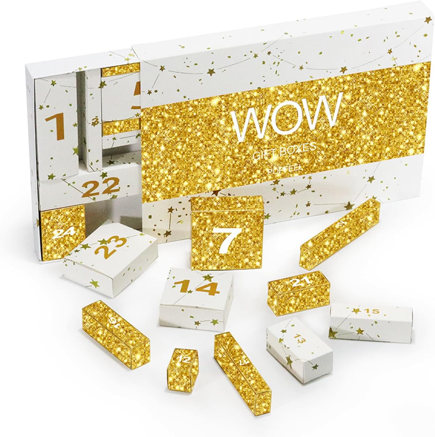 Dynaeuty Christmas Advent Calendar 2025, Christmas Countdown Calendar Surprise Makeup Kit, Xmas Individual Box Calendar for Women Full Kit - C image number 2