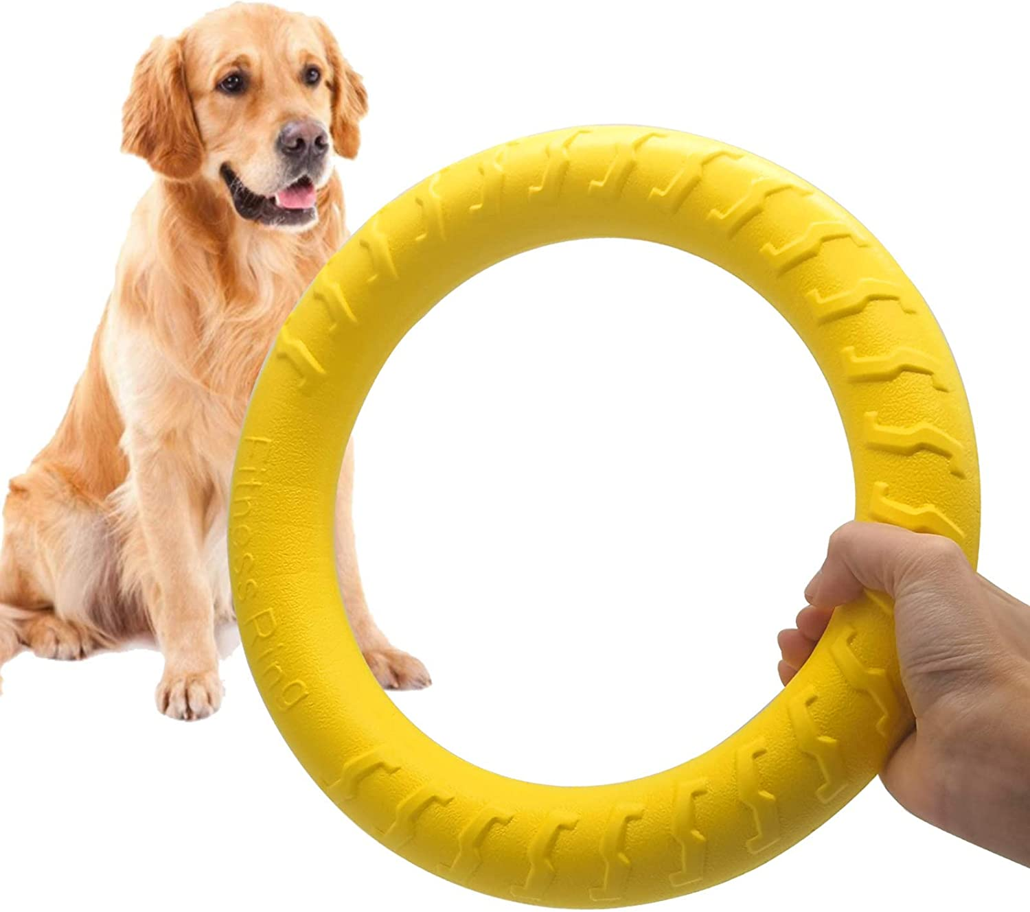 DLDER Indestructible Dog Toys Dog Chew Toy for Aggressive Chewers Flying Discs for Medium/Large Breeds Dog Training Ring,Floating Dog Ring Toys for Throwing,Catching, Flying Lightweight Dog Toy image number 6