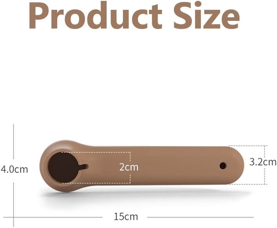 MOTRAIN 2PCS Silicone Door Handle Covers for Flat Square Door Levers, Anti-Slip, Anti-Static and Shock-Absorbing Door Knob Protectors for Child Safety and Collision Prevention, Easy Installation, Coffee image number 2