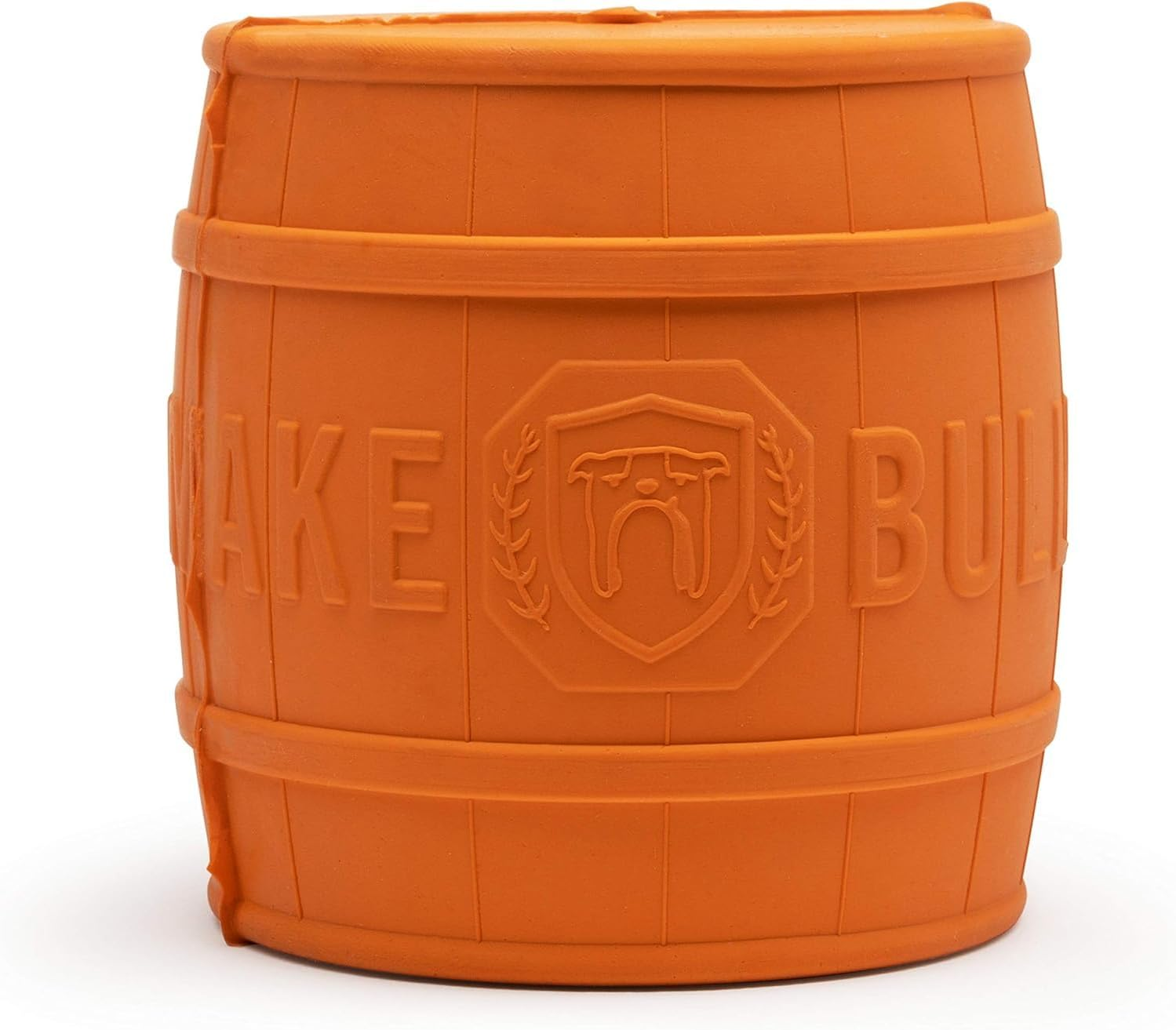 BULLYMAKE - the Keg - Rubber Chew Toy - Made in USA, Orange image number 5