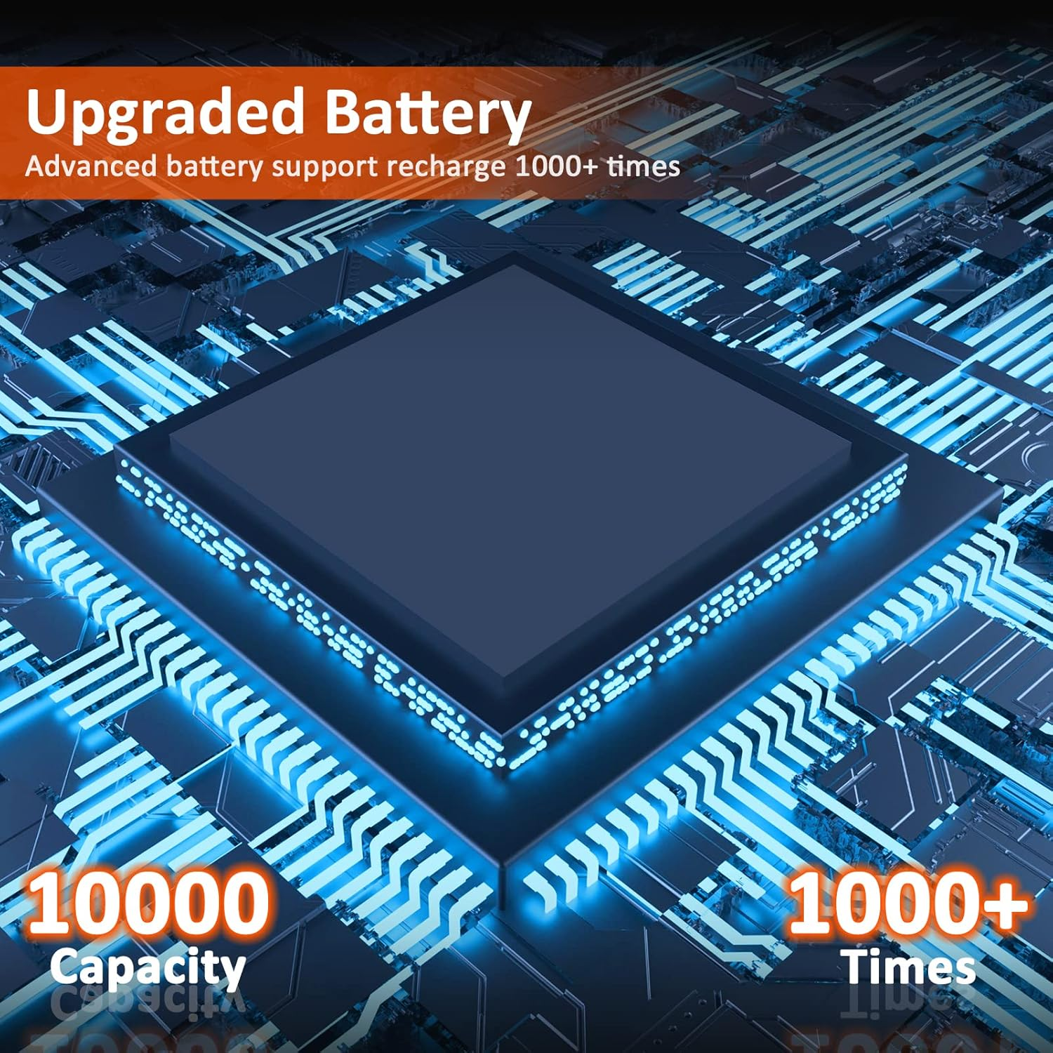 Samyoung Spotlight 120000 Lumen Super Bright, 10000 Mah 30 Hours LED Rechargeable Flashlights, IP65 Waterproof Rechargeable Spotlight Come with Collapsible Tripod & Strip for Hunting Boat Camping image number 2