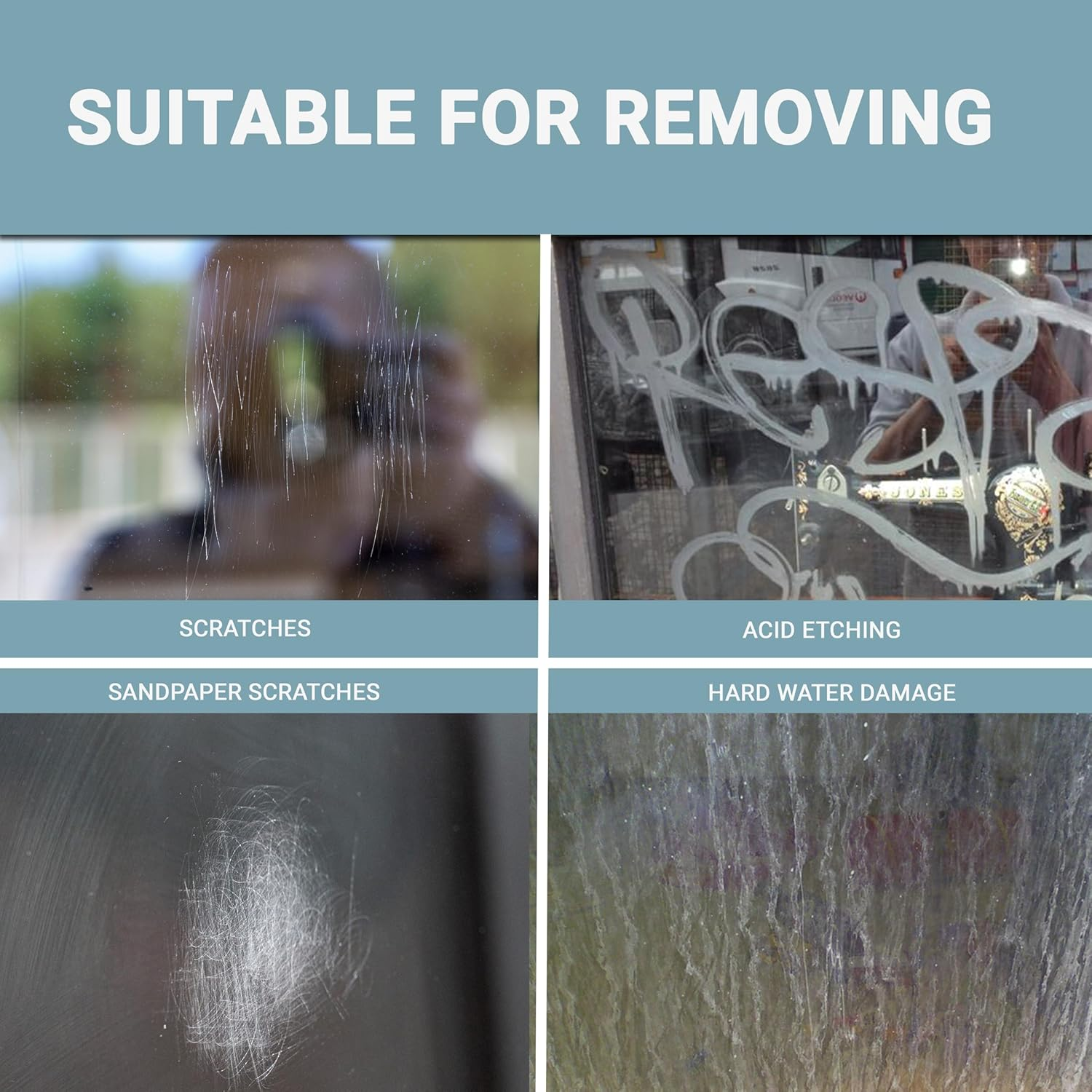 Glass Polish 28004 DIY Glass Scratch Removal Kit Deluxe for All Glass Surfaces - &Oslash; 50Mm & 75Mm with Drill Attachment image number 4