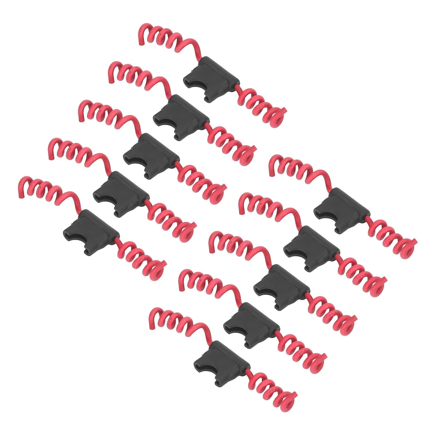 Zerodis Automotive, 10Pcs Inline Holder with Standard Wiring, Oxygen Copper, Insert Directly, Maximum 32V 30A, Prevent Water, Dust and Moisture, Easy Connection for Electrical (16AWG Harness 15A image number 1