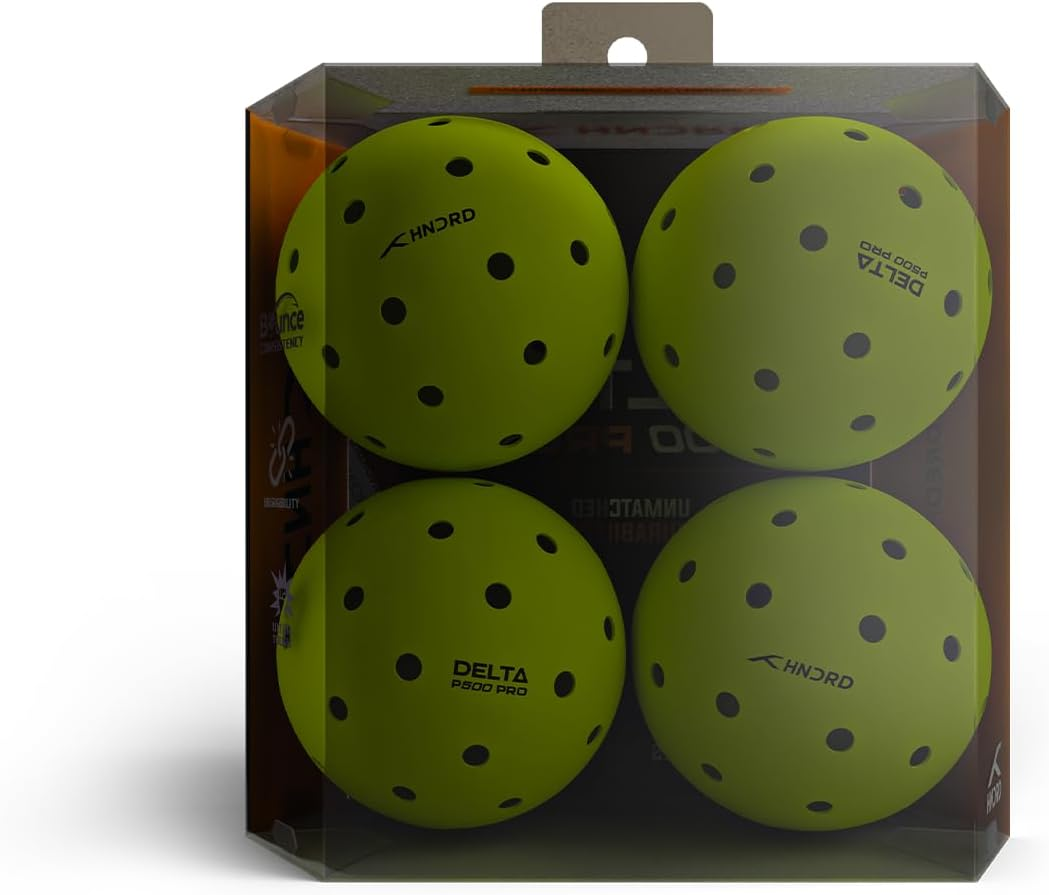 Hundred Delta Pro Pickleball B&auml;lle | Von USA Pickleball Zugelassen | Lochdesign | Turnierball - Blue image number 6