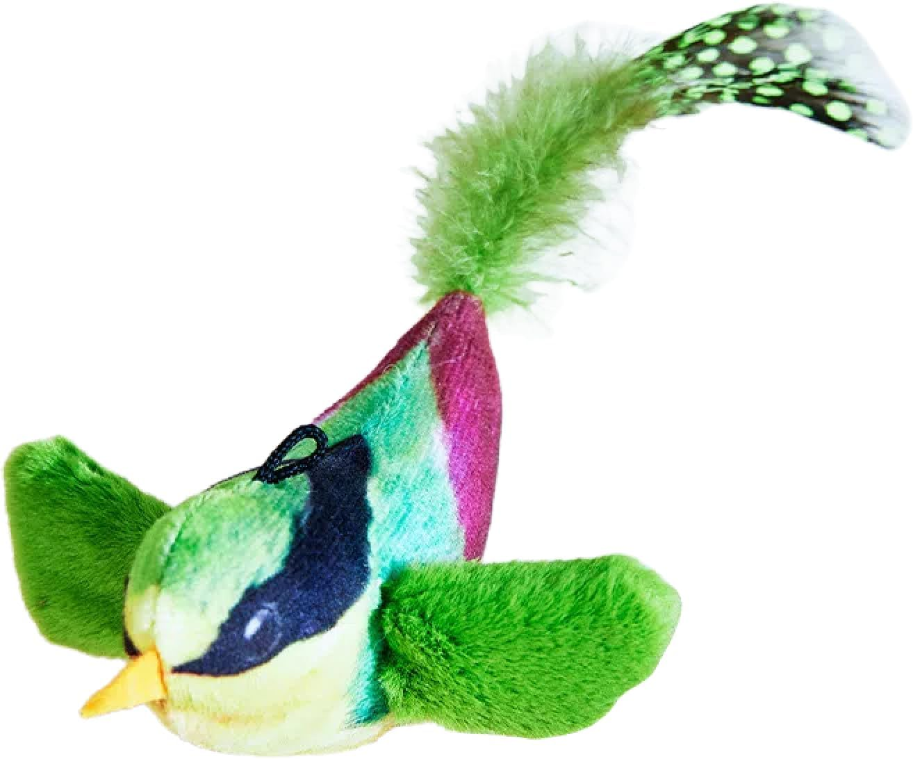 Cat Toys Vocalize Feathers, Birds, Kittens Nibble Toys, Cat Teasing Stick Supplies (Know More Blue)