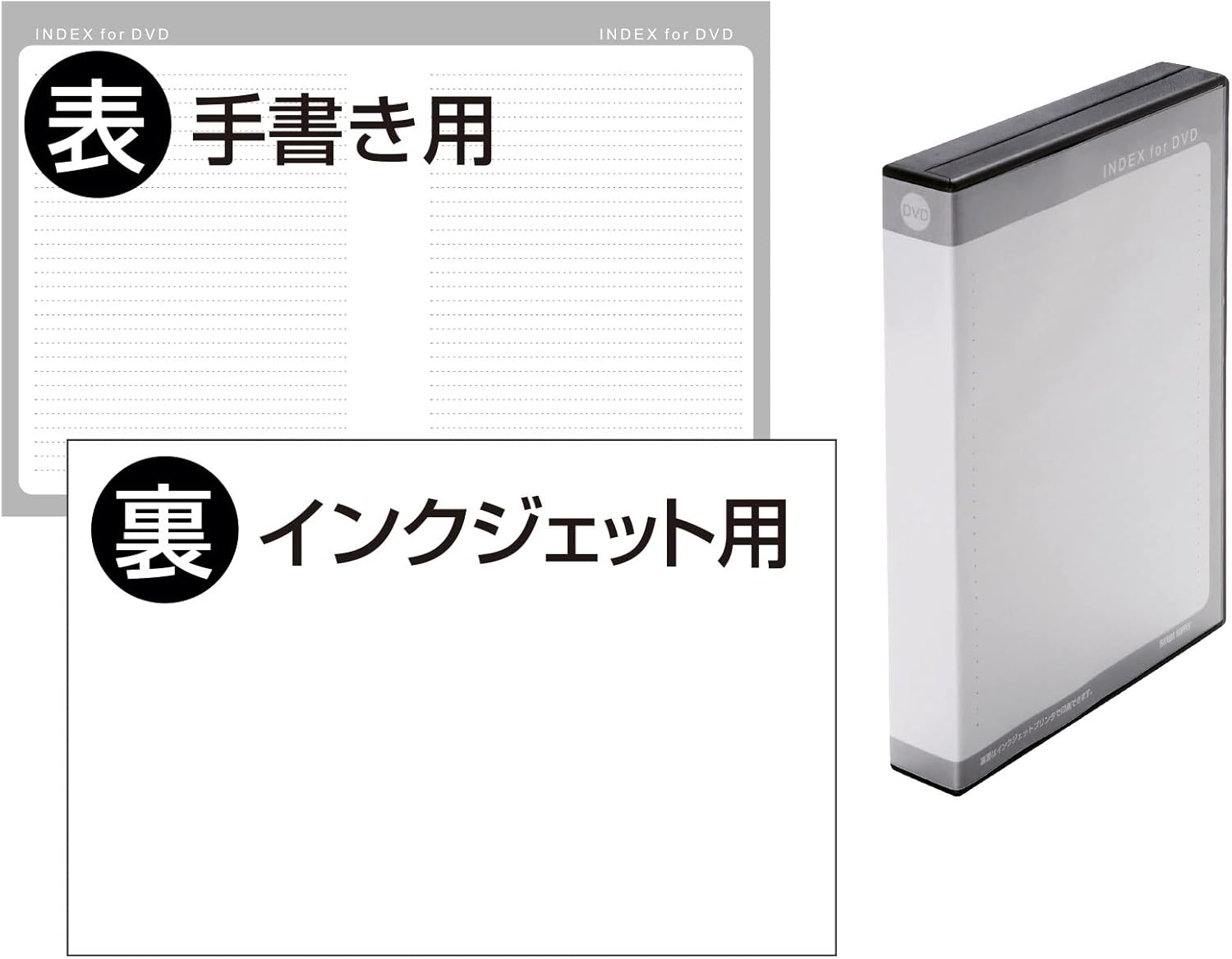 Sanwa Supply DVD-TW8-03BKN DVD Tall Case (8 Disc Storage, Set of 3, Black)