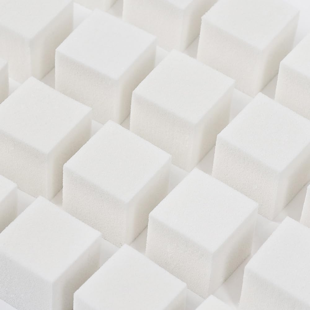 50Pcs Soft Nail Sponges, 1Pcs Nail Art Sponges with Grabbing Pen,Nail Sponge Nail Art Tool Facial Sponge Nail Art Brushes Tools Not Sticking Hands Powder Puff, Professional Accessories Supplies image number 3