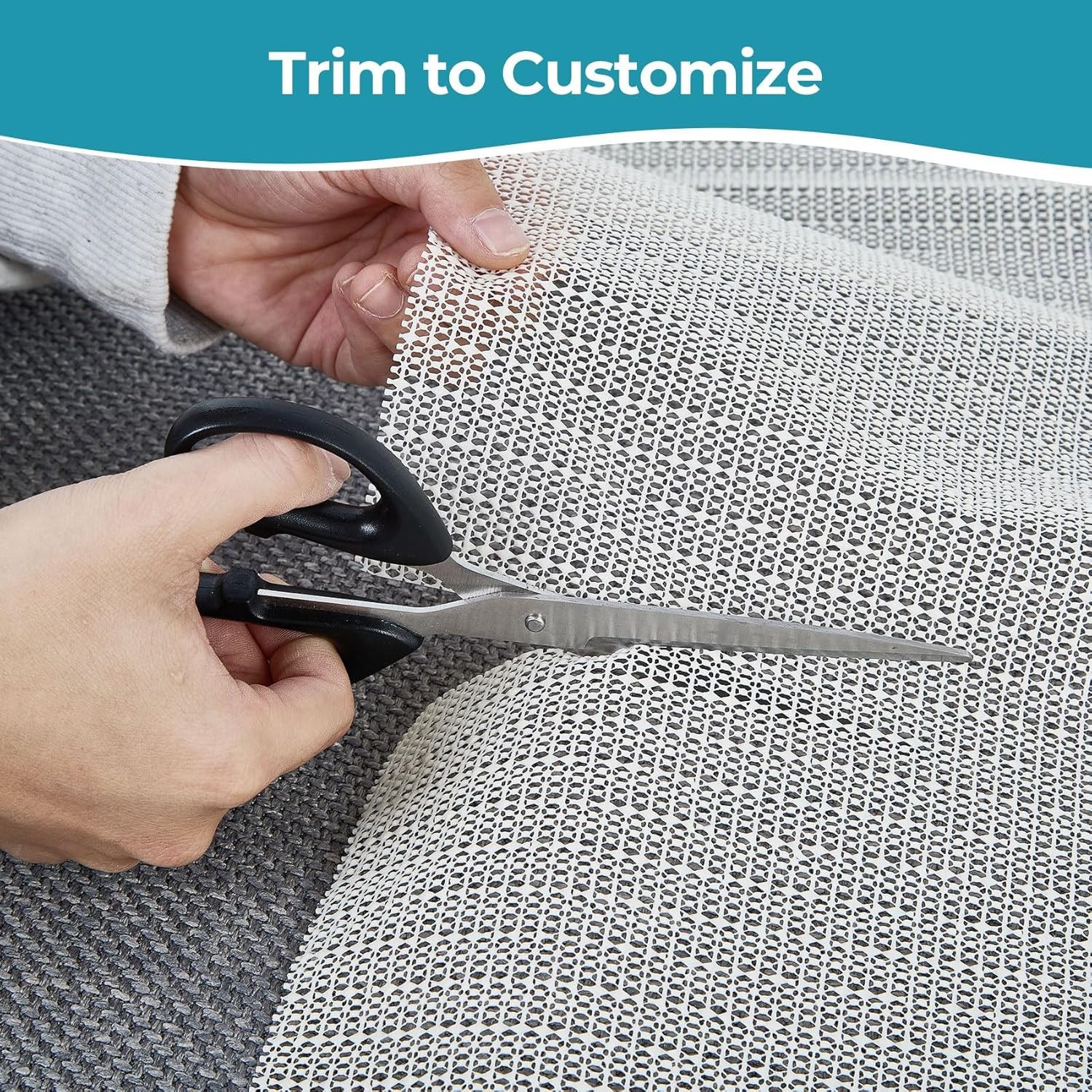 100&times;200 Cm Non Slip Area Rug Gripper, Rug Gripper for Hardwood Floors, Laminate, Vinyl, Stone & Tile, anti Slip Area Rug Pad for under Rugs