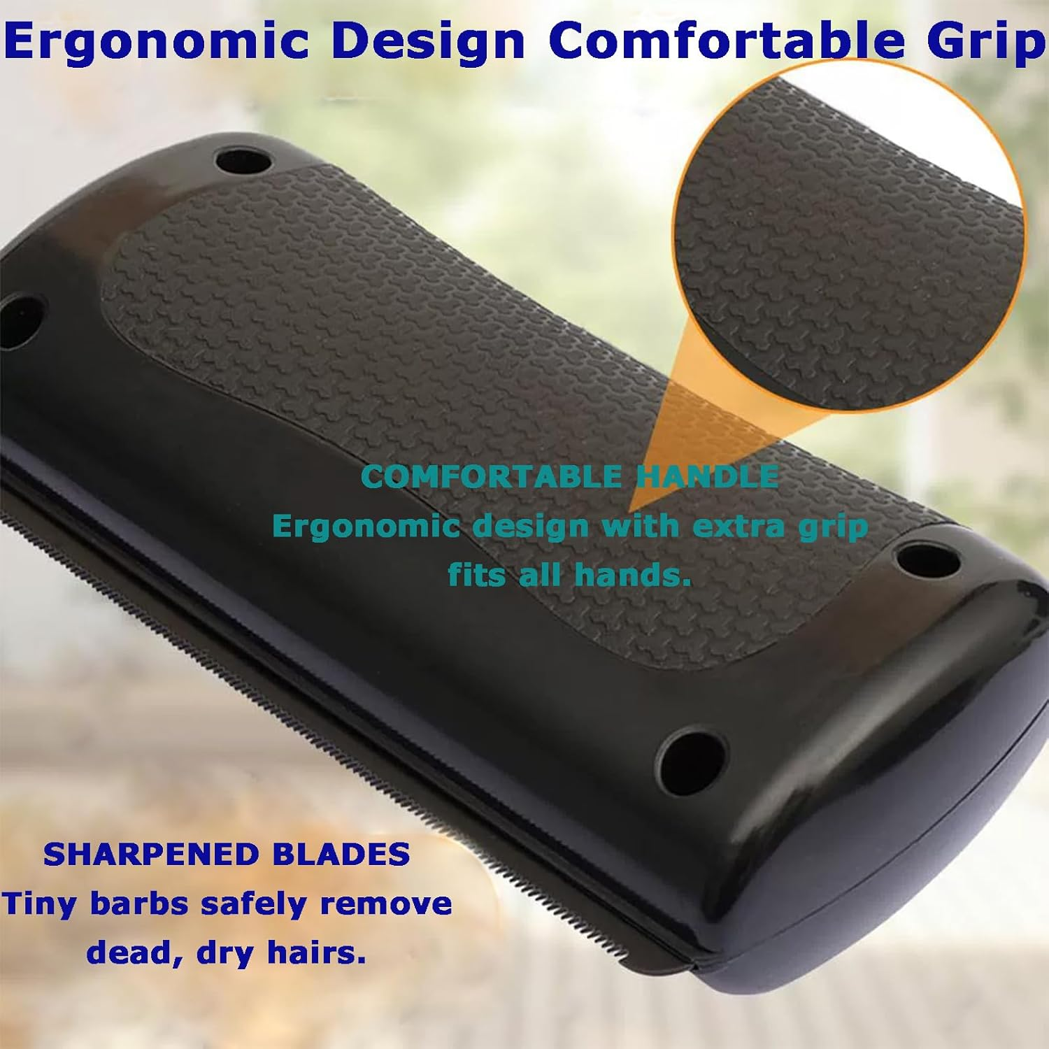 Groompro Deshedding Brush, Rhykin Brush for Pets, Shedding & Grooming Supplies, Pet Hair Removal Tool for Cats, Dogs, Rabbits, Horses image number 1