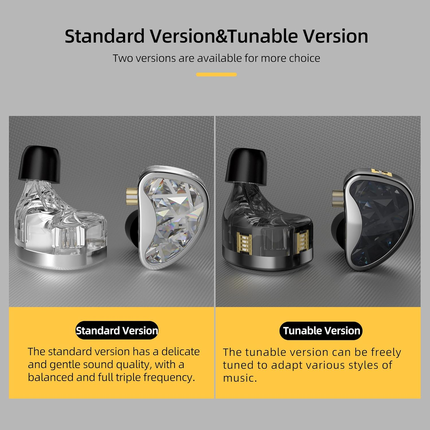 EZEAR KZ AS24 in Ear Headphone,12 BA Units on Each Side Wired Earphone, KZ Monitor Hifi IEM Earbuds Earphone,Musicians IEM Upgrade Deep Bass Suitable for Bass Vocals Pop Folk ACG (Silver, without Mic) image number 5