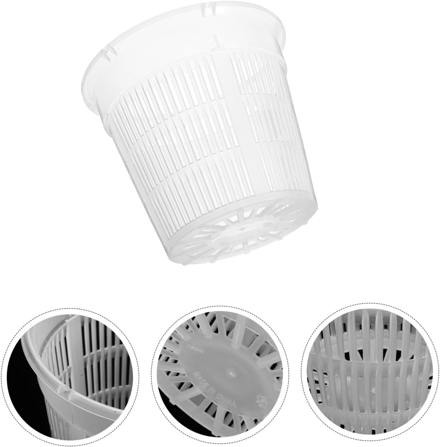 Parliky 4Pcs Hydroponic Vegetable Planting Baskets Outdoor Indoor Garden Supplies Aquarium Planting Baskets Soil Growing image number 1