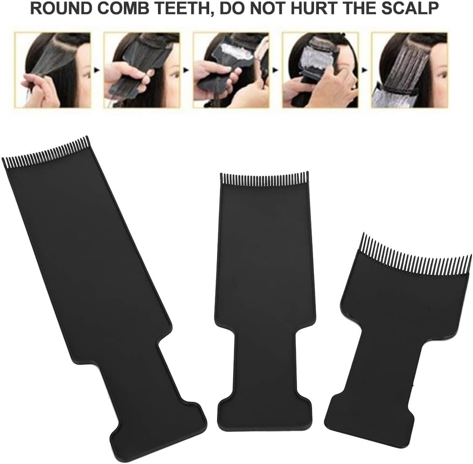 Highlighting Board 3PCS Highlight Combs Shop for Hair DIY for Barber Salon image number 6