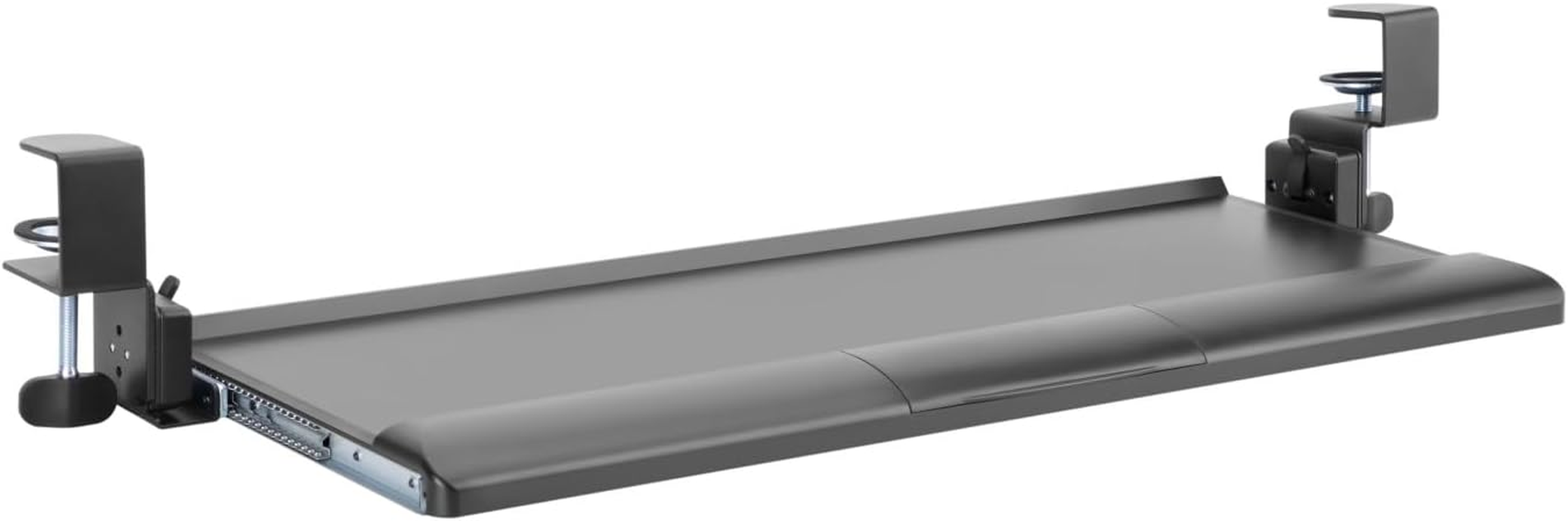 Officeozone Keyboard Tray, Clamp-On, 68Cm (26.8"), Tool-Free Tilt, ABS & Steel, Black image number 5